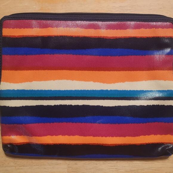 FOSSIL Tablet Zipper Sleeve Cover Multi-Color Stripes - Picture 4 of 10